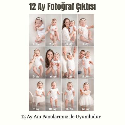 Yüksek Çözünürlüklü 12 Adet Fotoğraf Baskısı 1 Yaş 