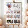 Kalpli 12 Ay Fotoğraflı Bebek Anı Panosu Kişiye Özel Çerçeveli Tablo 1 Yaş Doğum Günü Konsepti Erkek