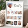Kalpli 12 Ay Fotoğraflı Bebek Anı Panosu Kişiye Özel Çerçeveli Tablo 1 Yaş Doğum Günü Konsepti Erkek