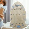 Uzay Temalı Erkek Bebek Anı Panosu – İsimli Ahşap 1 Yaş Fotoğraf Tablosu